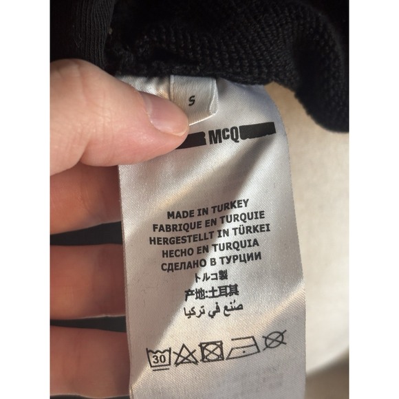 Alexander McQueen Mens Small Sweatshirt Crewneck Pullover Monster Black - Picture 3 of 7